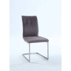 Chaise d'appoint cantilever Somette Kalie avec surpiqûres décoratives, lot de 2