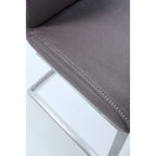 Chaise d'appoint cantilever Somette Kalie avec surpiqûres décoratives, lot de 2