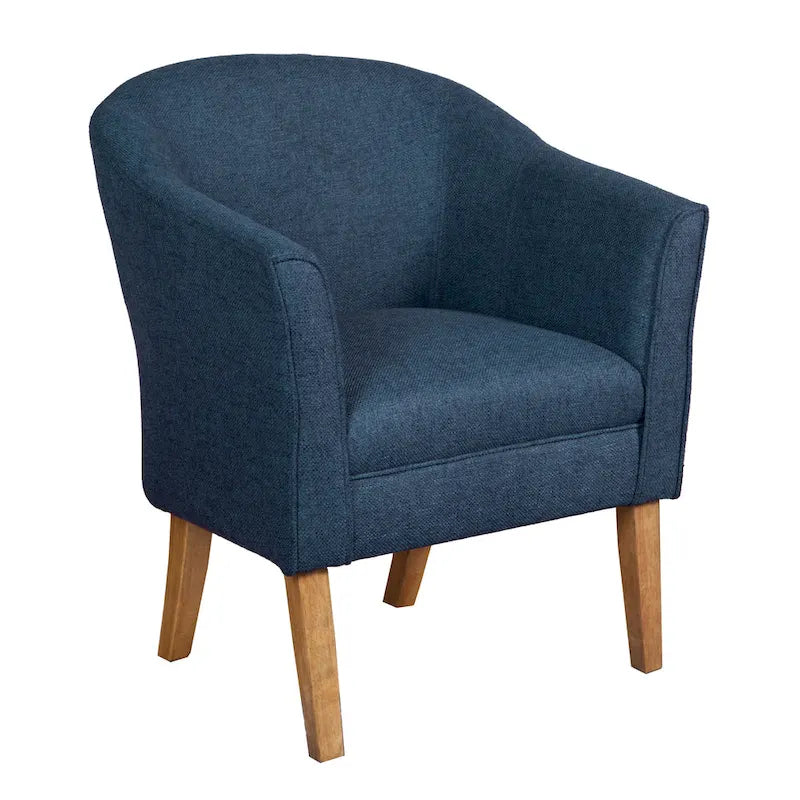 Fauteuil d'appoint texturé épais Kingswell Navy Porch & Den