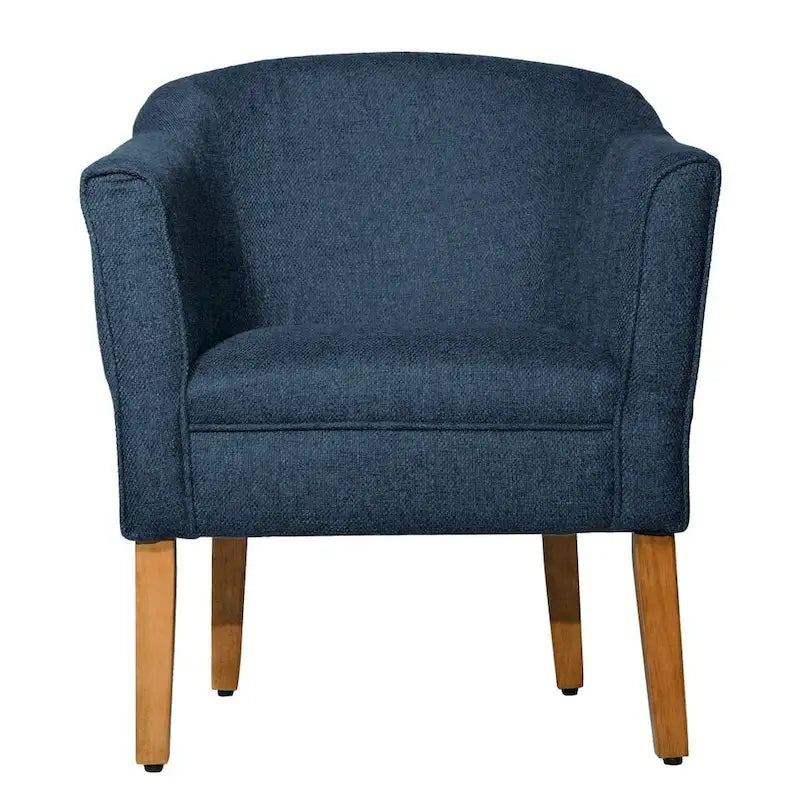 Fauteuil d'appoint texturé épais Kingswell Navy Porch & Den