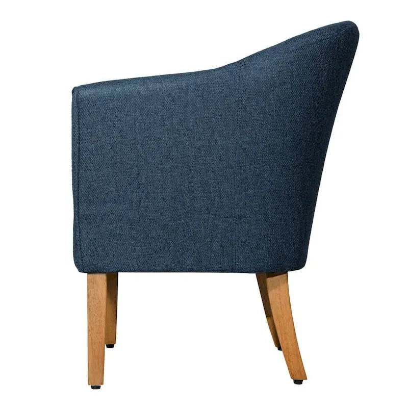Fauteuil d'appoint texturé épais Kingswell Navy Porch & Den