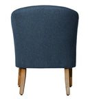 Fauteuil d'appoint texturé épais Kingswell Navy Porch & Den