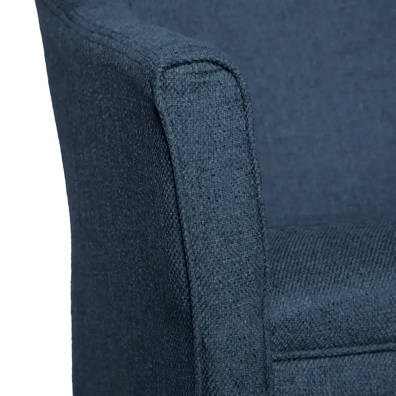 Fauteuil d'appoint texturé épais Kingswell Navy Porch & Den
