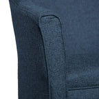 Fauteuil d'appoint texturé épais Kingswell Navy Porch & Den