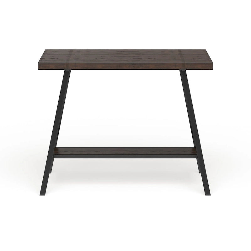 Table à hauteur de comptoir avec plateau en bois de chêne vieilli industriel de 47 pouces de large par Furniture of America