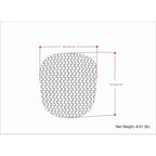WYNDENHALL Pouf Rond Tricoté Allish en Polyester PET Recyclé Orange