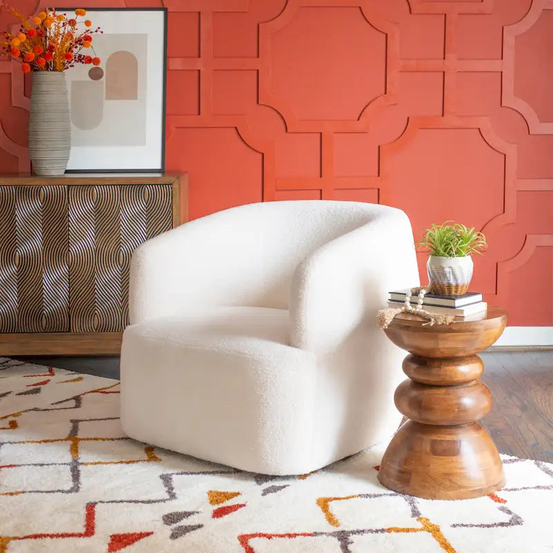 Chaise pivotante à 360 degrés Sally White Sherpa