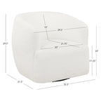 Chaise pivotante à 360 degrés Sally White Sherpa