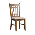 Chaise d'appoint en treillis arrière miel antique Santa Rosa (Lot de 2)