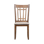 Chaise d'appoint en treillis arrière miel antique Santa Rosa (Lot de 2)