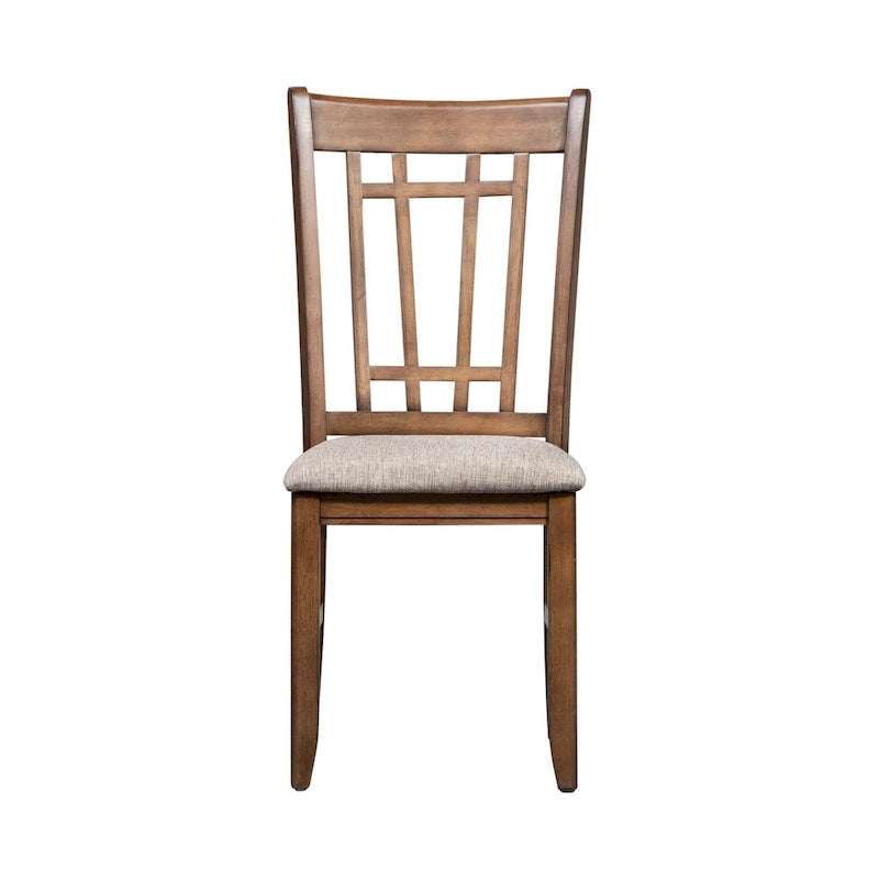 Chaise d'appoint en treillis arrière miel antique Santa Rosa (Lot de 2)