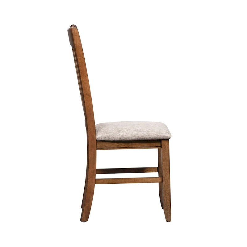 Chaise d'appoint en treillis arrière miel antique Santa Rosa (Lot de 2)