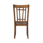 Chaise d'appoint en treillis arrière miel antique Santa Rosa (Lot de 2)