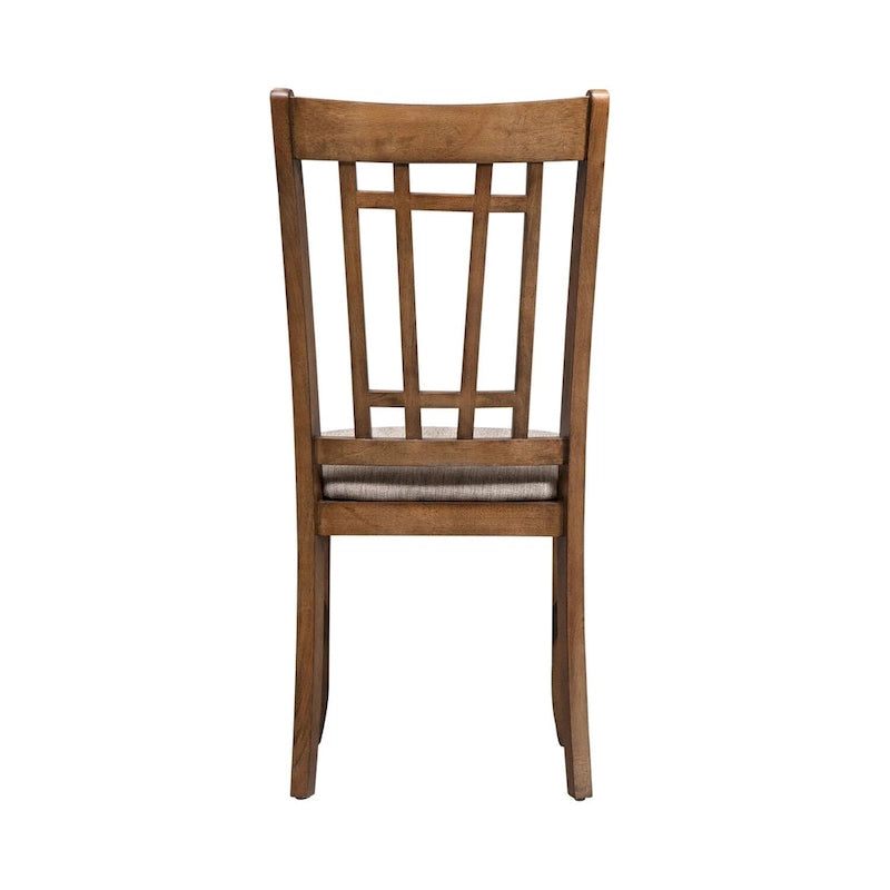 Chaise d'appoint en treillis arrière miel antique Santa Rosa (Lot de 2)