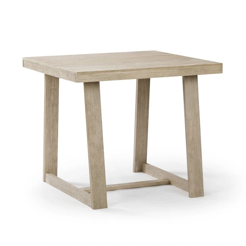 Table de salle à manger à hauteur de comptoir en bois massif classique à poutres et planches - 42