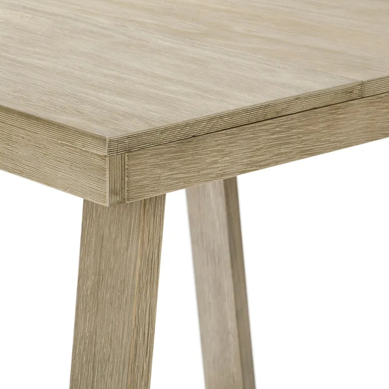 Table de salle à manger à hauteur de comptoir en bois massif classique à poutres et planches - 42