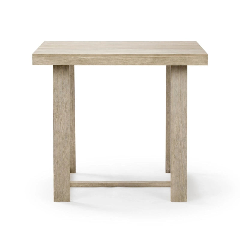 Table de salle à manger à hauteur de comptoir en bois massif classique à poutres et planches - 42