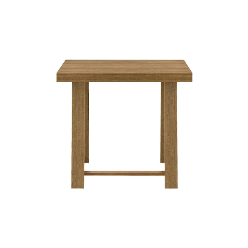 Table de salle à manger à hauteur de comptoir en bois massif classique à poutres et planches - 42