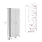 Meuble de rangement Nepal, design à 2 portes peu encombrant