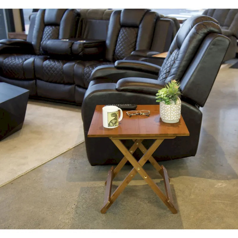 Table pliante en bambou massif