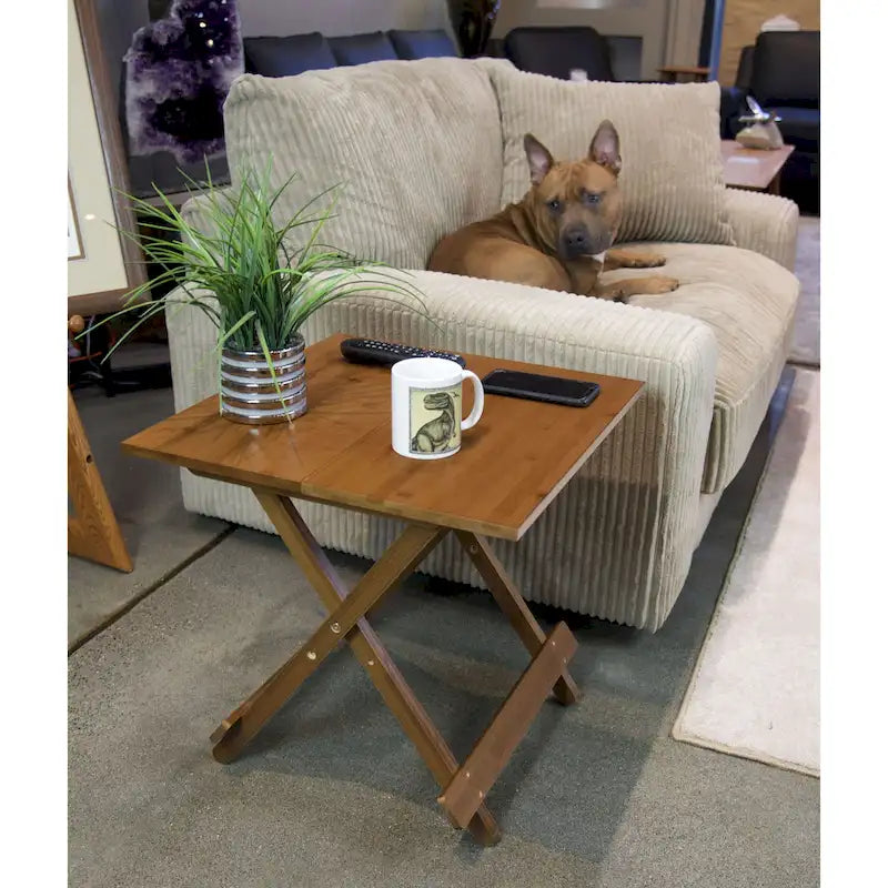 Table pliante en bambou massif