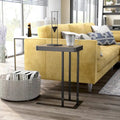 Table d'appoint coulissante en métal de 50,8 cm en forme de C Schofield Industrial de Furniture of America