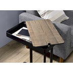 Table d'appoint coulissante en métal de 50,8 cm en forme de C Schofield Industrial de Furniture of America