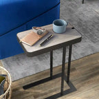 Table d'appoint coulissante en métal de 50,8 cm en forme de C Schofield Industrial de Furniture of America