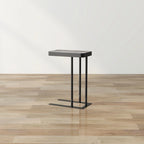 Table d'appoint coulissante en métal de 50,8 cm en forme de C Schofield Industrial de Furniture of America