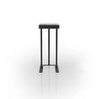 Table d'appoint coulissante en métal de 50,8 cm en forme de C Schofield Industrial de Furniture of America