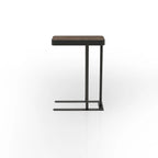 Table d'appoint coulissante en métal de 50,8 cm en forme de C Schofield Industrial de Furniture of America