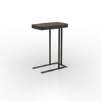 Table d'appoint coulissante en métal de 50,8 cm en forme de C Schofield Industrial de Furniture of America