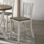 Chaises de comptoir rustiques en bois Theile de Furniture of America, lot de 2
