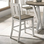 Chaises de comptoir rustiques en bois Theile de Furniture of America, lot de 2