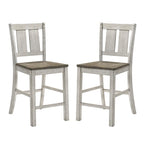 Chaises de comptoir rustiques en bois Theile de Furniture of America, lot de 2