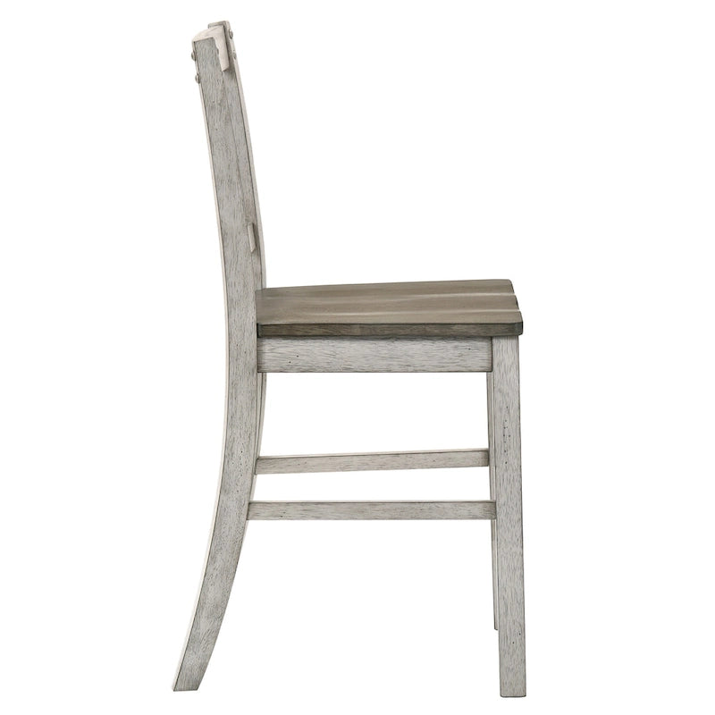 Chaises de comptoir rustiques en bois Theile de Furniture of America, lot de 2