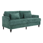 HOMEFUN Causeuse moderne en tissu chenille, canapé 2 places rembourré, causeuse moderne