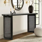 Console en rotin massif 60