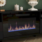 Meuble TV cheminée avec console TV cheminée électrique et télécommande