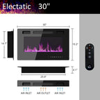 Meuble TV cheminée avec console TV cheminée électrique et télécommande