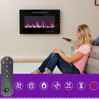 Meuble TV cheminée avec console TV cheminée électrique et télécommande