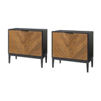 Ensemble de 2 Armoires de Rangement Jakob Modernes à 2 Portes avec Étagère Réglable Par HOLALA HOME