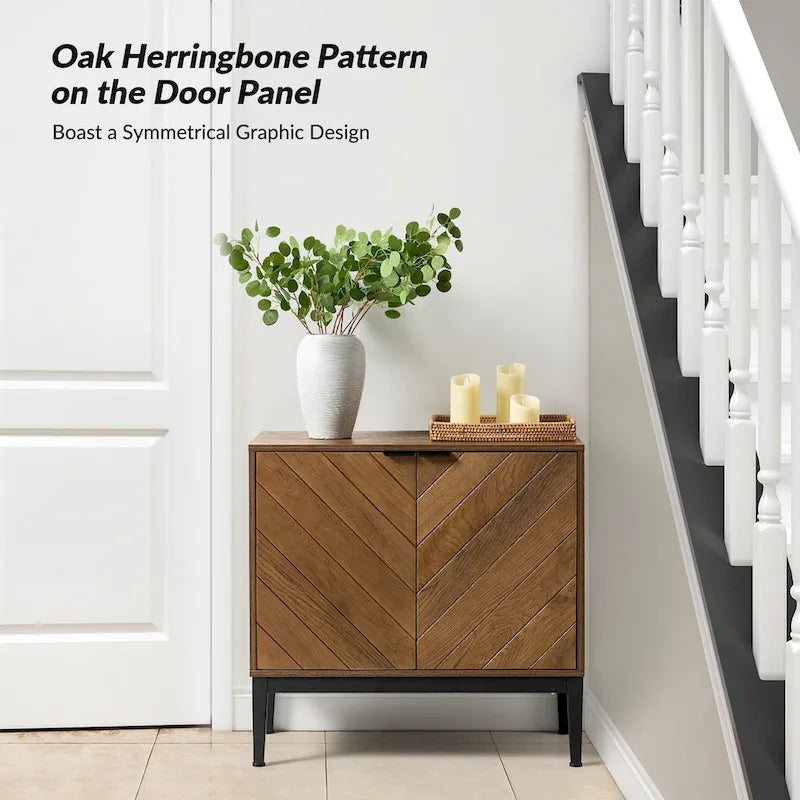 Ensemble de 2 Armoires de Rangement Jakob Modernes à 2 Portes avec Étagère Réglable Par HOLALA HOME