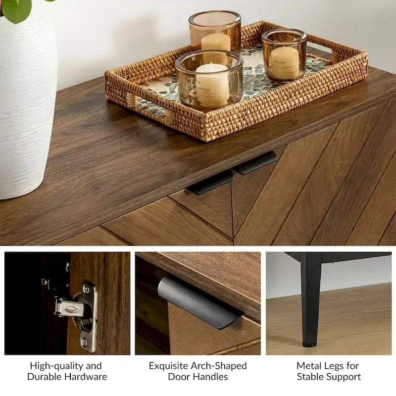 Ensemble de 2 Armoires de Rangement Jakob Modernes à 2 Portes avec Étagère Réglable Par HOLALA HOME