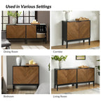 Ensemble de 2 Armoires de Rangement Jakob Modernes à 2 Portes avec Étagère Réglable Par HOLALA HOME