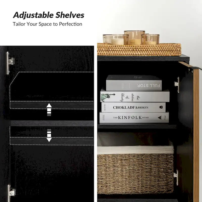 Ensemble de 2 Armoires de Rangement Jakob Modernes à 2 Portes avec Étagère Réglable Par HOLALA HOME