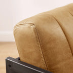 Fauteuil d'appoint Art Leon en cuir véritable