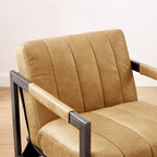 Fauteuil d'appoint Art Leon en cuir véritable