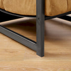 Fauteuil d'appoint Art Leon en cuir véritable