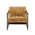 Fauteuil d'appoint Art Leon en cuir véritable